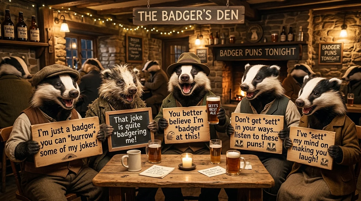 Bonus Lightning Round Badger Puns