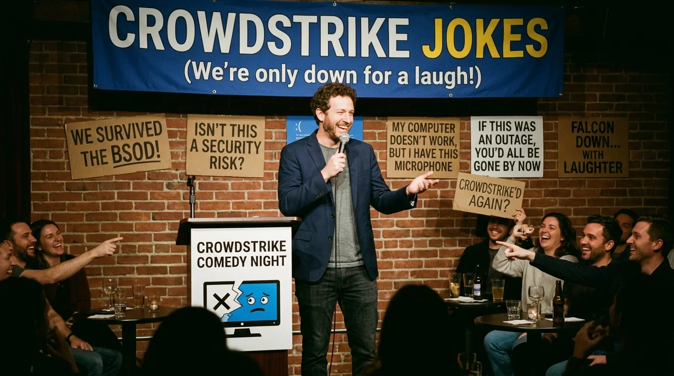 Caption-Ready CrowdStrike Jokes