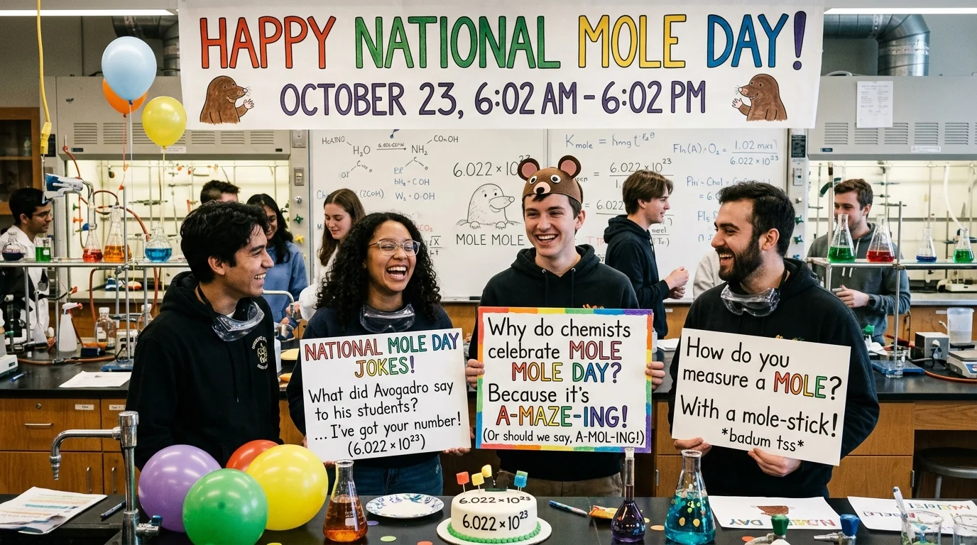 Caption-Ready Mole Day Puns