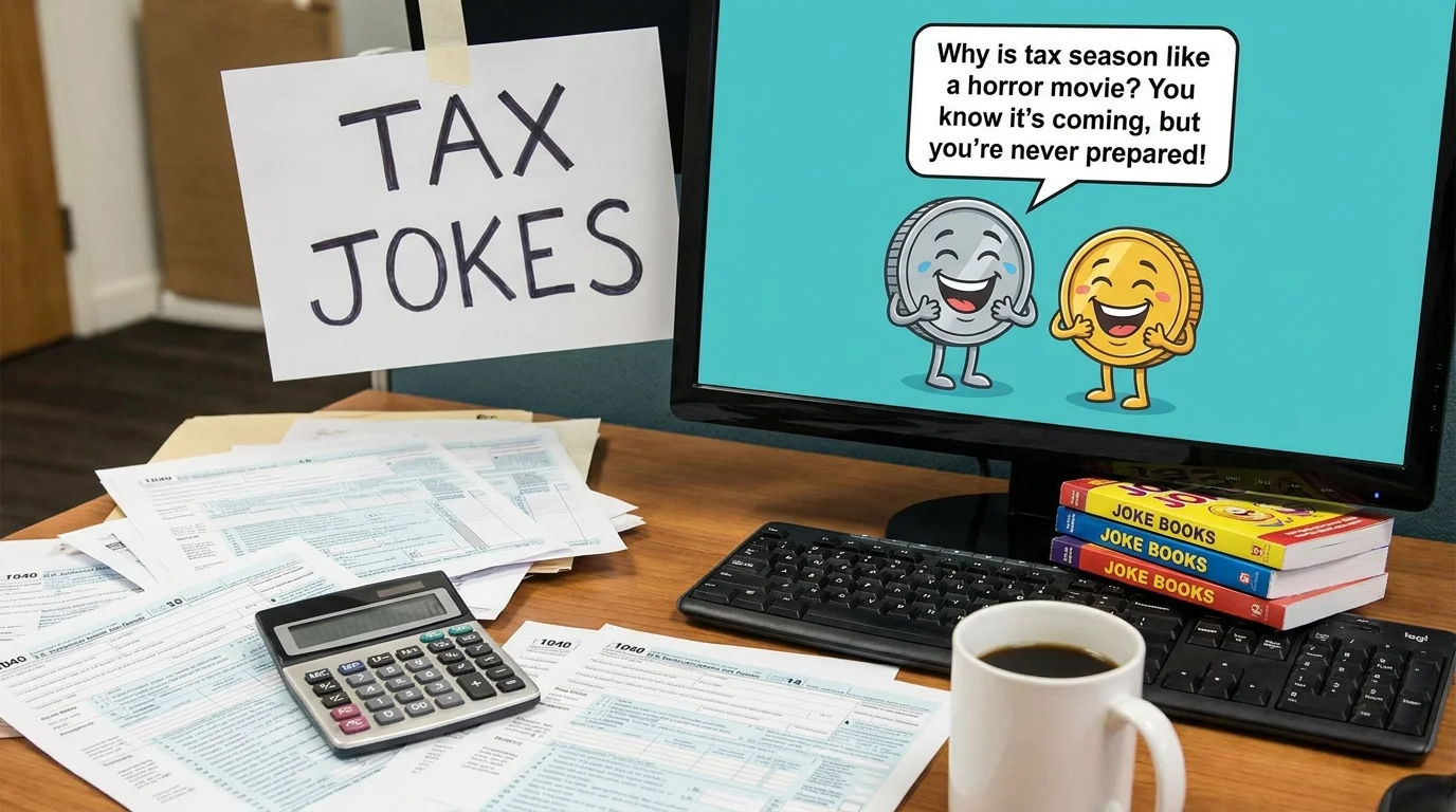 Caption-Ready Tax Puns