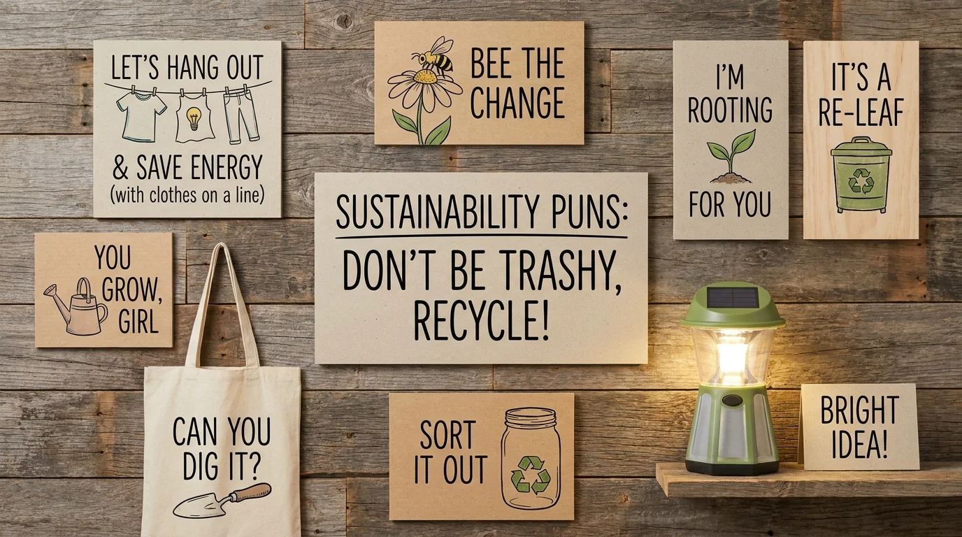 Fun Eco Puns for Schools & Events