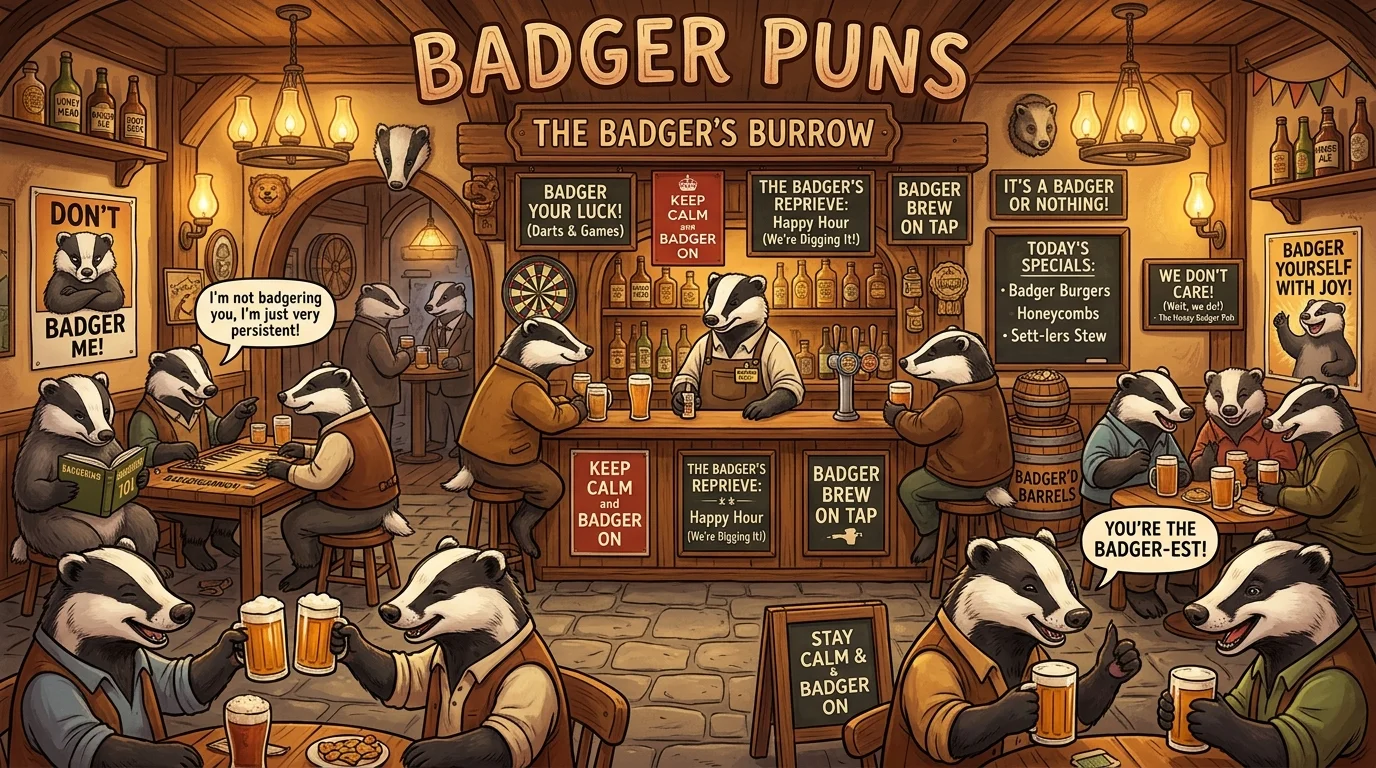 Funny Badger Puns That Dig Deep