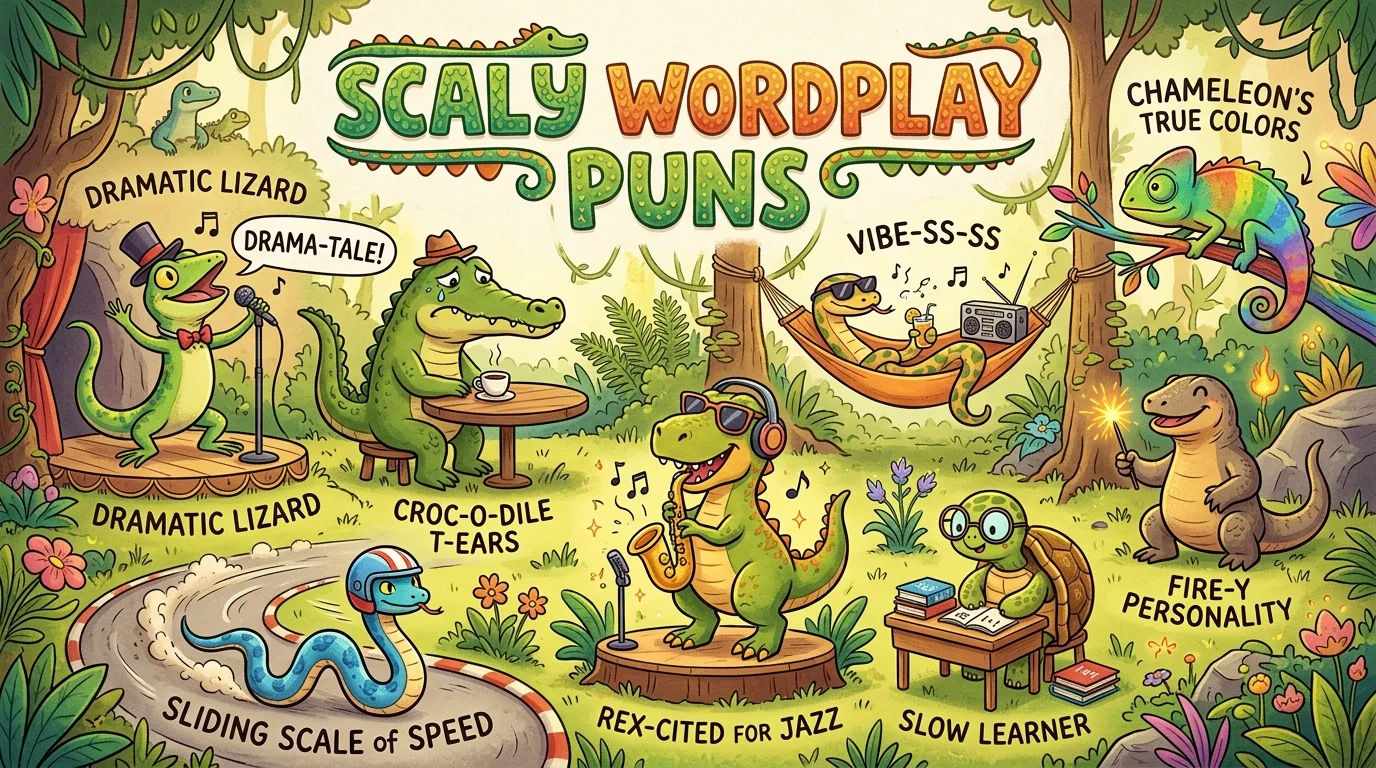 Scaly Wordplay Puns