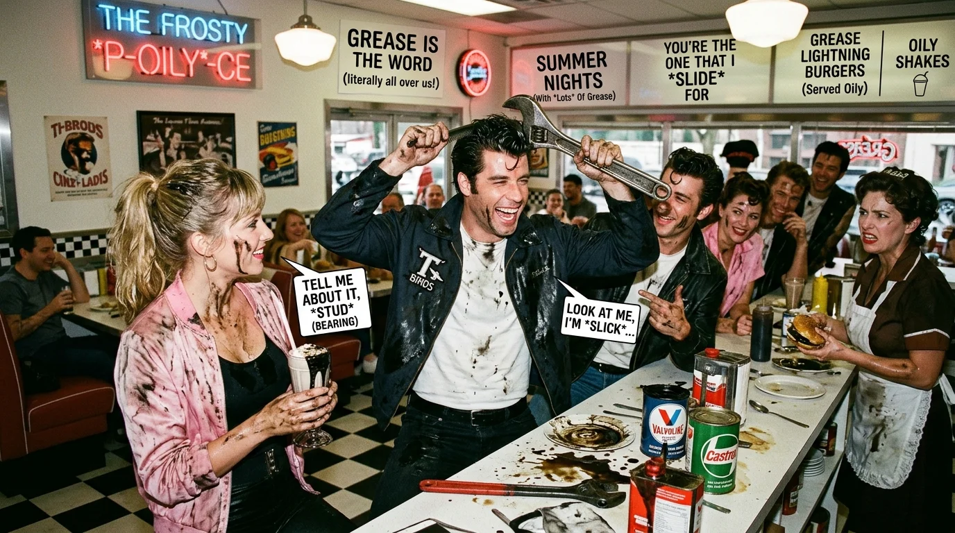 Smooth One-Liner Grease Puns