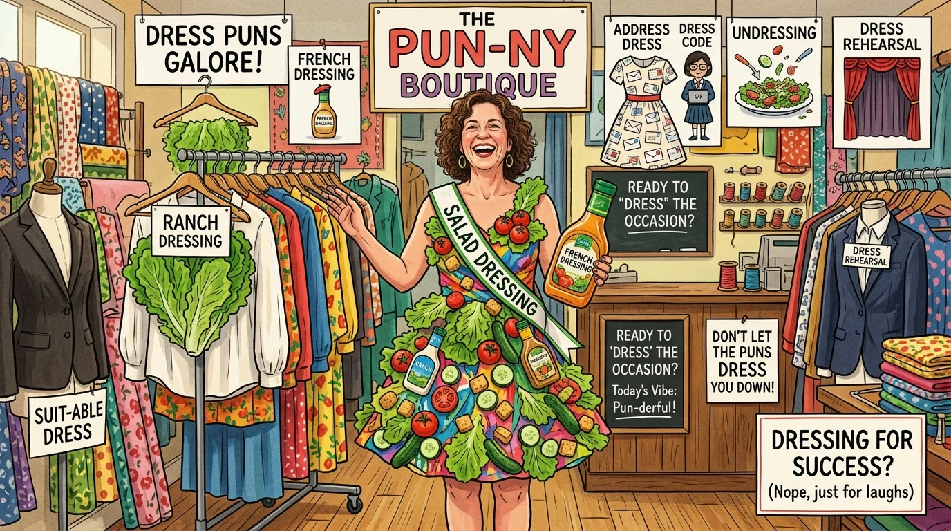 Caption-Worthy Dress Puns