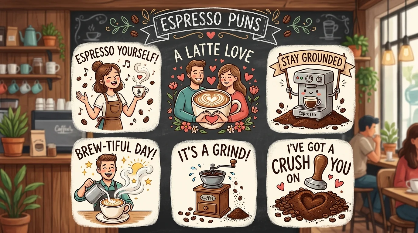 Caption-Worthy Espresso Puns