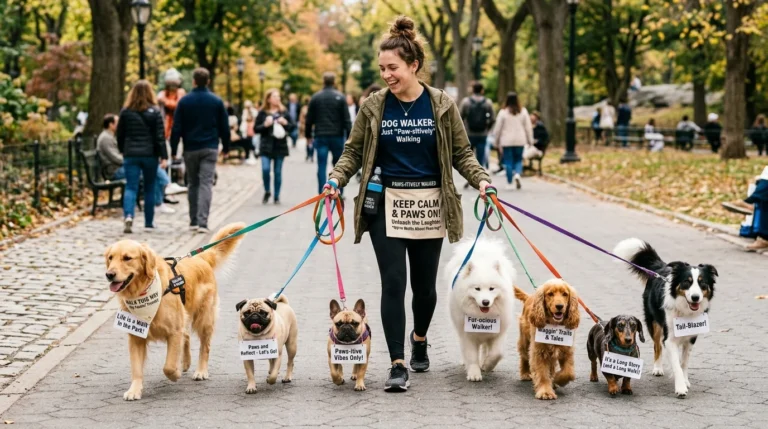 dog walking puns