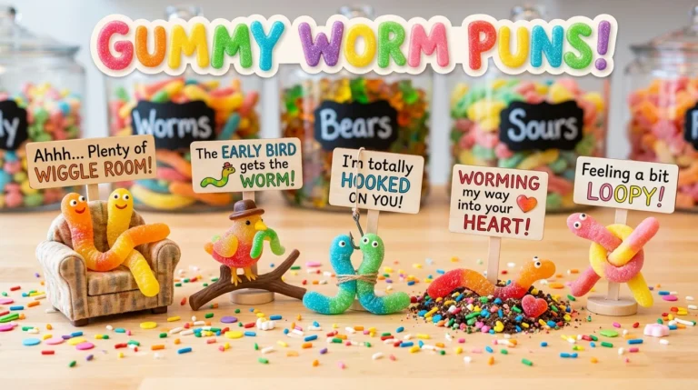gummy worm puns