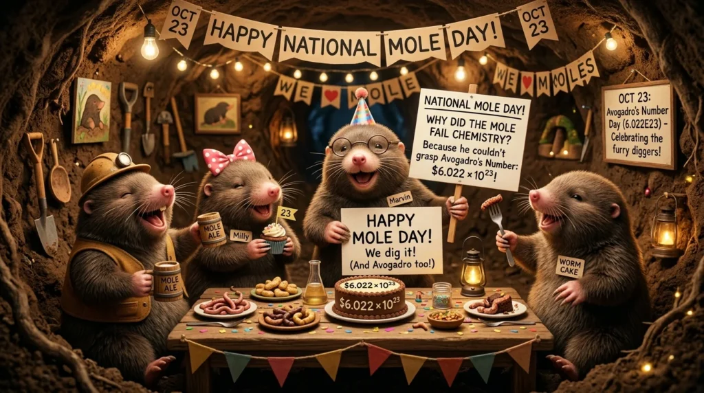 national mole day jokes