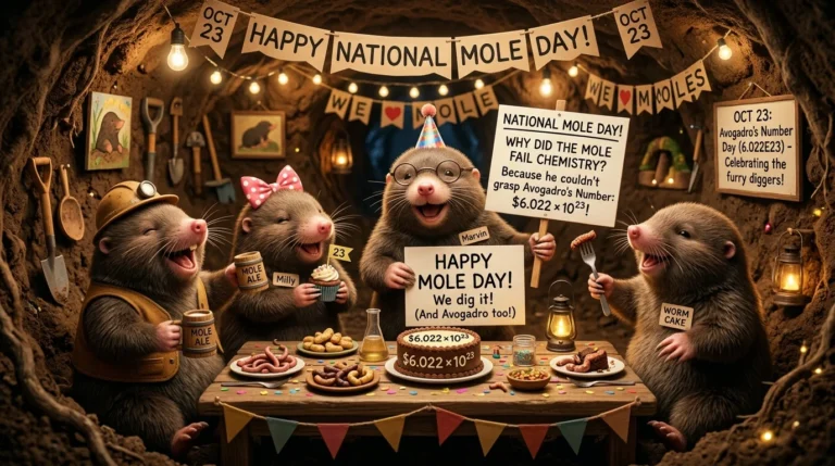 national mole day jokes