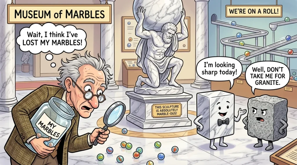 marble puns