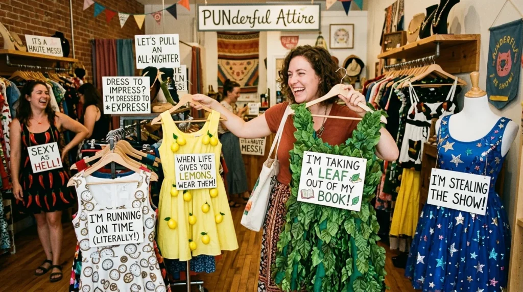 dress puns